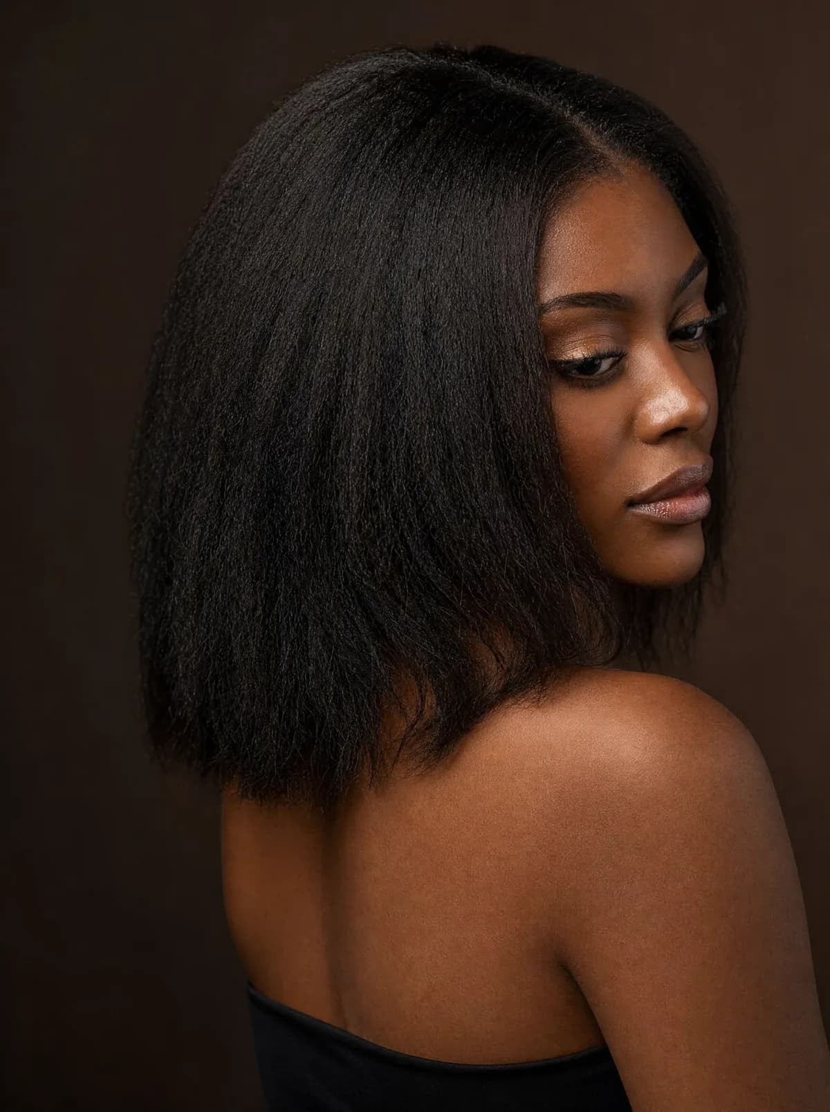 SD bone straight bundle 16 inch — natural straight look